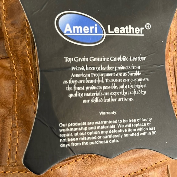 NWT~ 100% Genuine Leather “Amerileather” Shoulder bag/Crossbody/Tote/Satchel - Picture 3 of 12